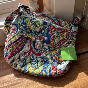 Vera Bradley New with Tags Saddle Hipster Marina Paisley Crossbody